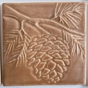 Pinecone accent tile