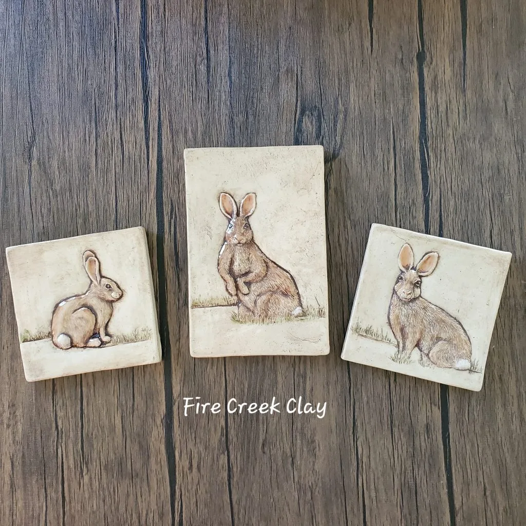 Cottontail Rabbit 4 x 6 Inch Ceramic Tile - Image 2
