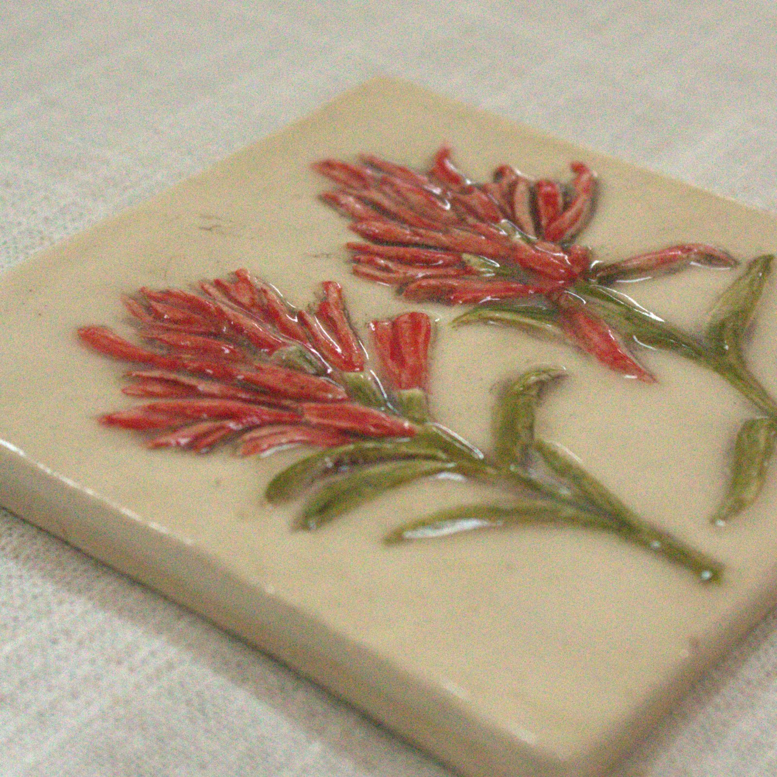 Paintbrush Accent 4 Inch Tile- Meadow Bloom Collection - Image 2