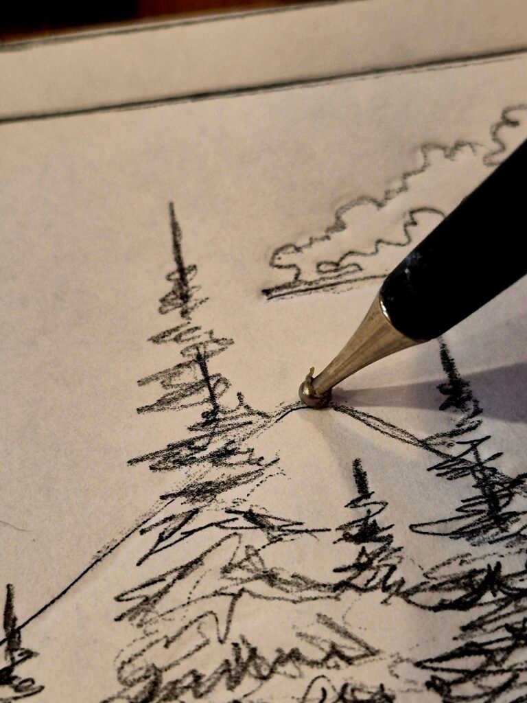 Fire Creek Clay sketch of the Meadow Bloom collection. 